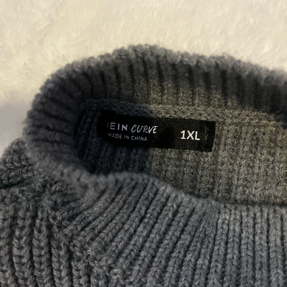 grey shein sweater